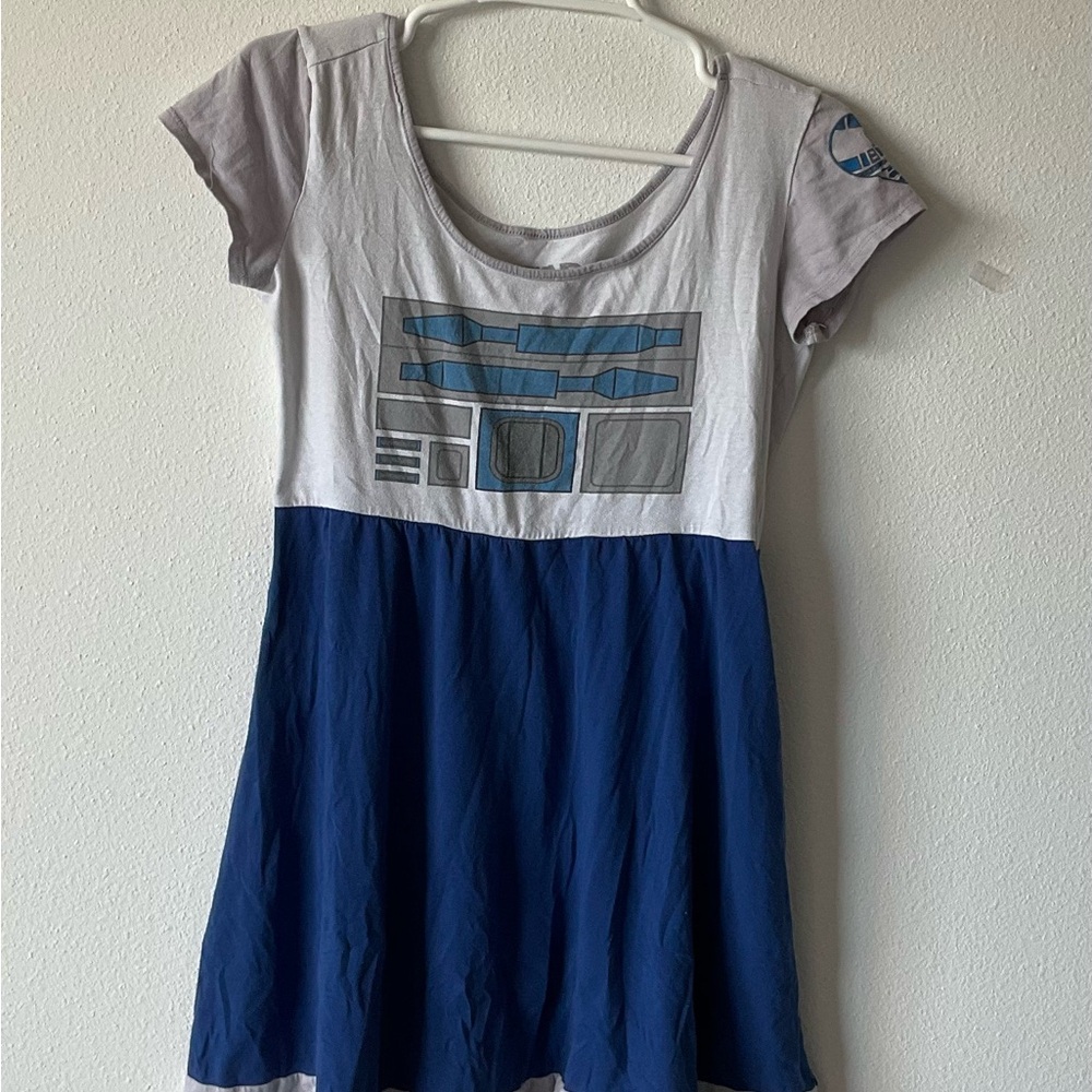 Blue and White R2D2 Dress